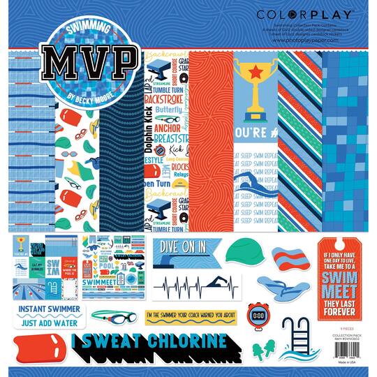 ColorPlay MVP Swimming Collection Pack, 12&#x22; x 12&#x22;